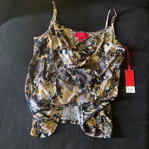 NWT Jennifer Lopez multi colored cowl neck tank